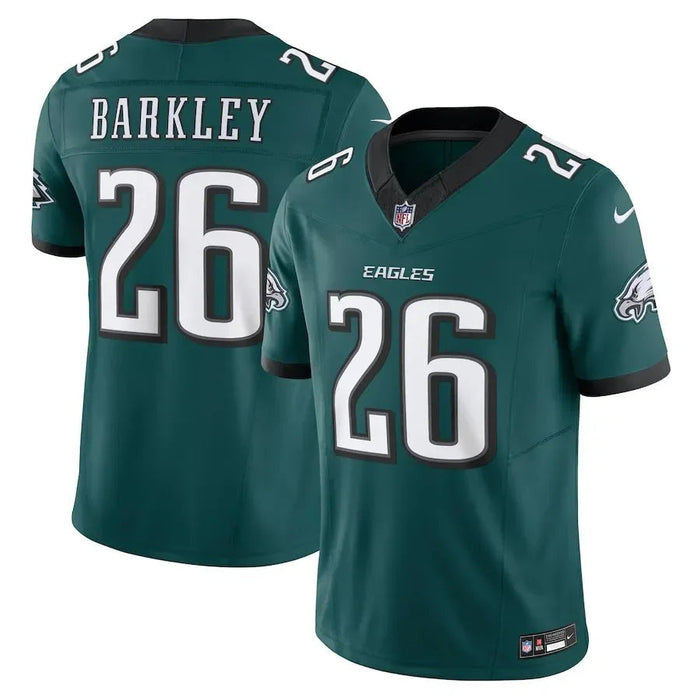 Philadelphia Eagles Saquon Barkley #26 Home Game Limited Edition Jersey - Midnight Green