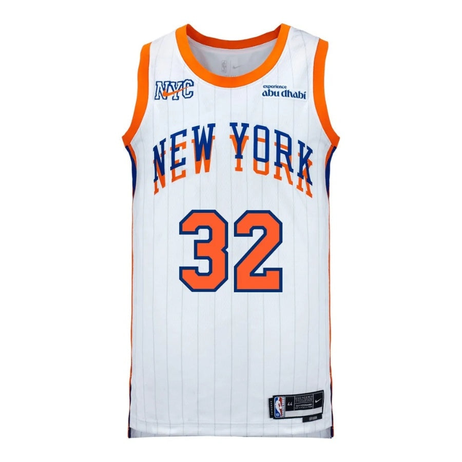 New York Knicks Karl-Anthony Towns #32 Game Edition Jersey - White