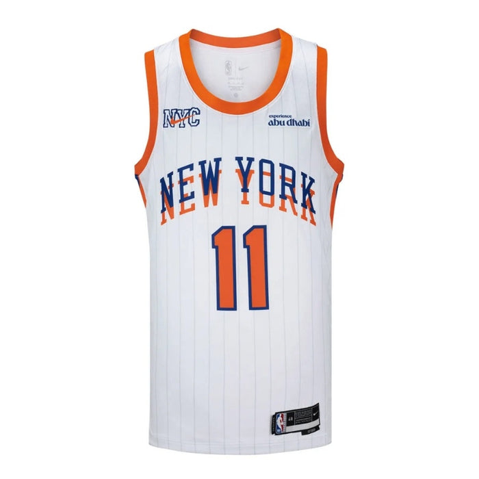 New York Knicks Jalen Brunson #11 Game Edition Jersey - White