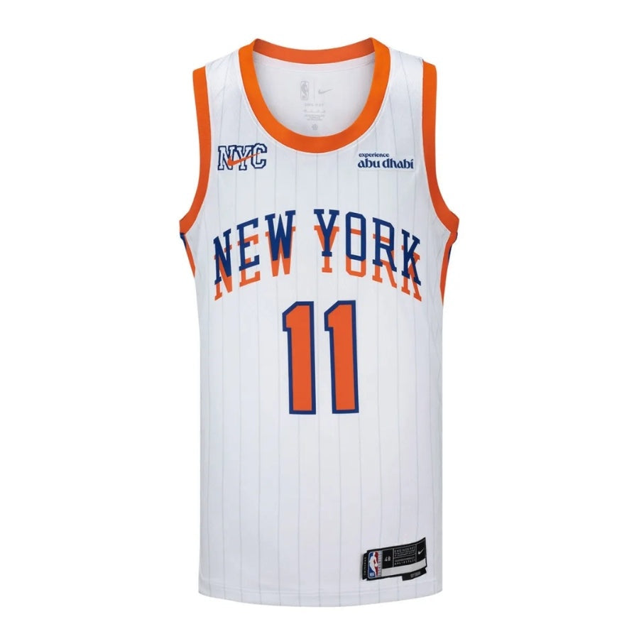 New York Knicks Jalen Brunson #11 Game Edition Jersey - White