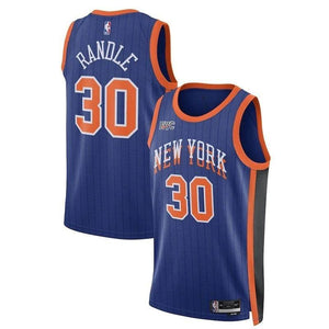 New York Knicks Julius Randle #30 City Edition Jersey - Royal Blue