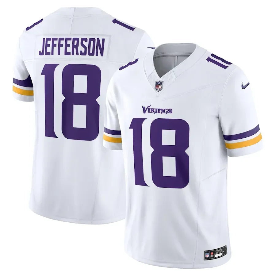 Minnesota Vikings Justin Jefferson #18 Home Game Limited Edition Jersey - White