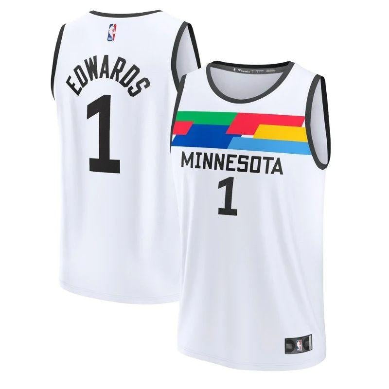 Minnesota Timberwolves Anthony Edwards #5 Game Edition Jersey - White