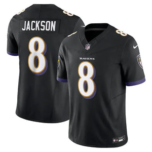 Baltimore Ravens Lamar Jackson #8 Home Game Limited Edition Jersey - Black