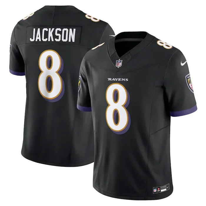 Baltimore Ravens Lamar Jackson #8 Home Game Limited Edition Jersey - Black
