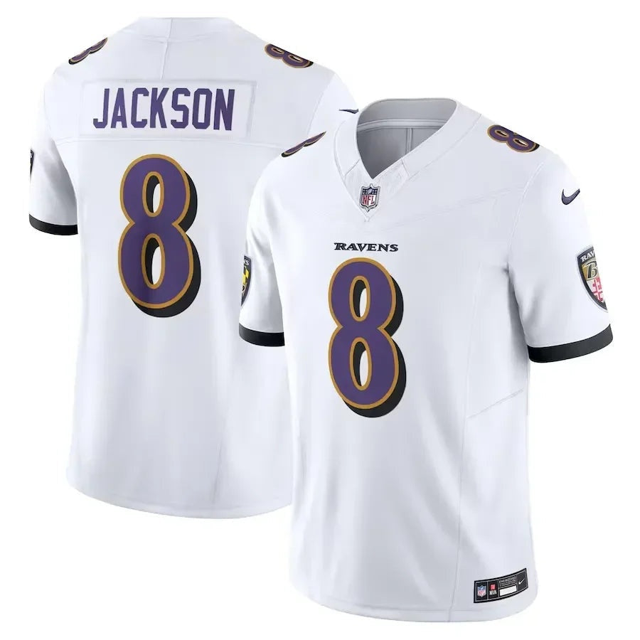 Baltimore Ravens Lamar Jackson #8 Home Game Limited Edition Jersey - Purple