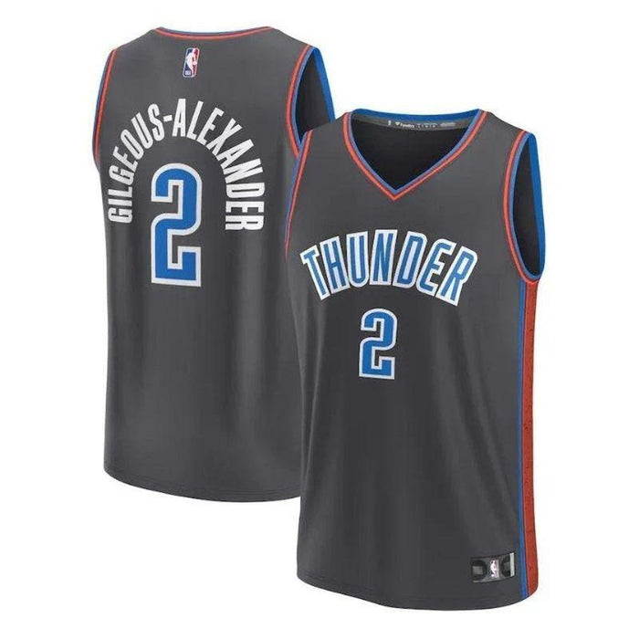 Oklahoma City Thunder Shai Gilgeous-Alexander #2 City Edition Jersey - Graphite Gray