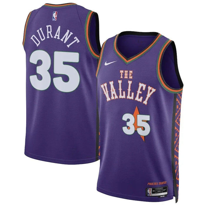 Phoenix Suns Kevin Durant #35 City Edition The Valley Jersey - Purple