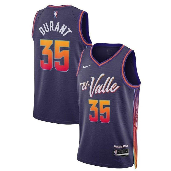 Phoenix Suns Kevin Durant #35 City Edition El Valle Jersey - Purple