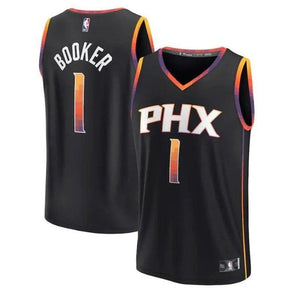 Phoenix Suns Devin Booker #1 Statement Edition Jersey - Black