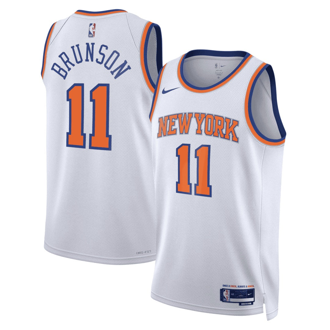 New York Knicks Jalen Brunson #11 Game Edition Jersey - White