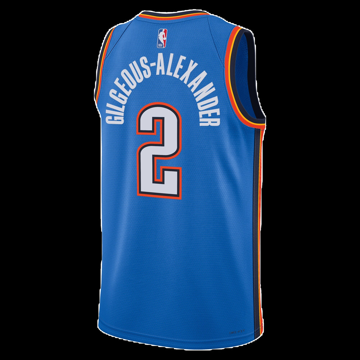 Oklahoma City Thunder Shai Gilgeous-Alexander #2 Icon Edition Jersey - Sky Blue